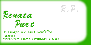 renata purt business card